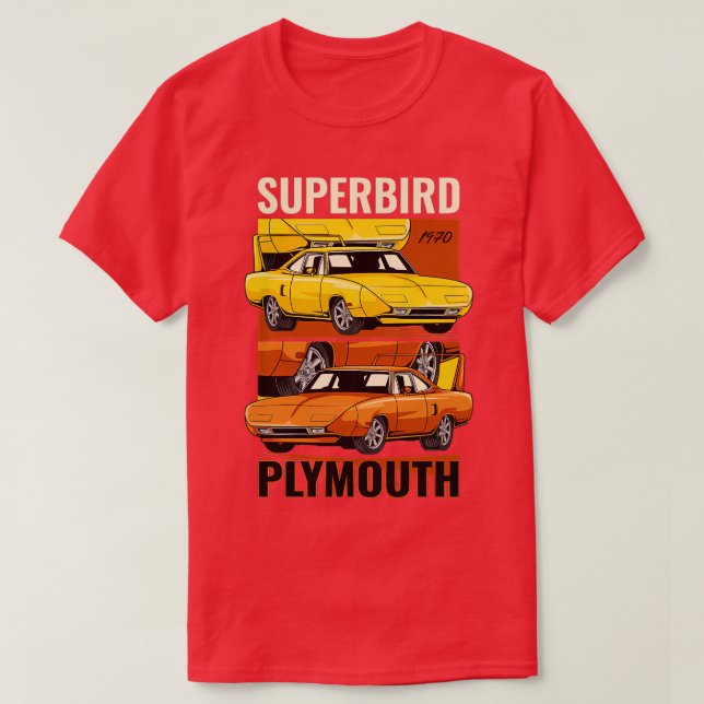 Camiseta 1970 Sobrame de Plymouth Músculo 1 (Frente do Design)