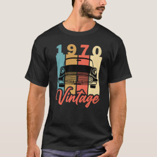 Camiseta 1970 Vintage Retro Birthday Antique Lady C