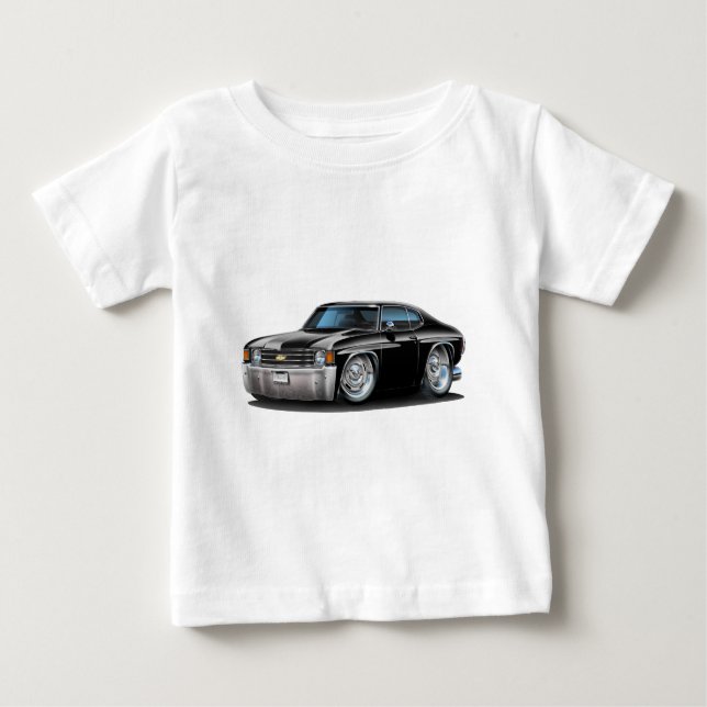 Camiseta 1971-72 Carro Preto Chevelle (Frente)