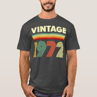 Camiseta 1972 Birthday Vintage Retro 49 anos Design