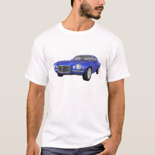 Camiseta 1972 Camaro Z28: Carro Muscular: Término Azul: