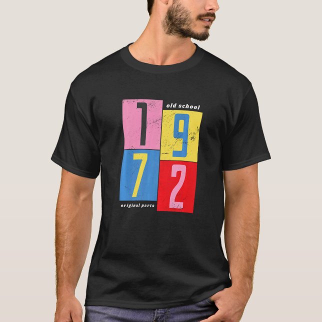Camiseta 1972 Original Parts Old School (Frente)