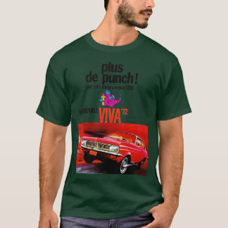 Camiseta 1972 VAUXHALL VIVA Francês e Suportes 1