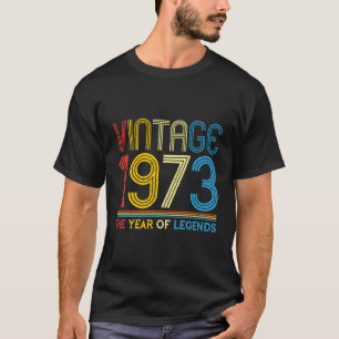 Camiseta 1973 1973 Para O Nascer De Legendas De 1973