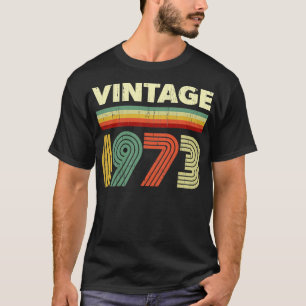 Camiseta 1973 Birthday Vintage Retro 48 anos Design