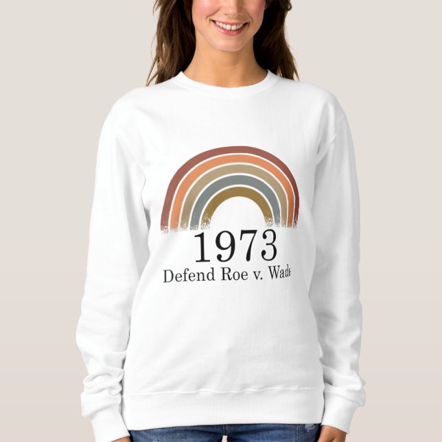 Camiseta 1973 Defend Roe v Wade Pro Choice Direitos da Mulh (Frente)