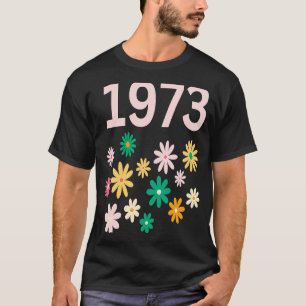 Camiseta 1973 Flores Pró-Roe Flores Verdes Graves