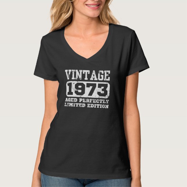 Camiseta 1973 Limited Edition 52nd Birthday (Frente)