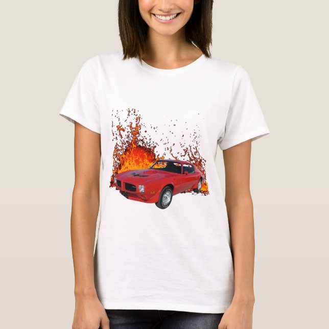 Camiseta 1973 Pontiac Firebird Trans AM (Frente)