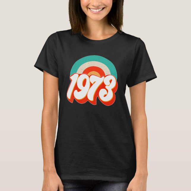 Camiseta 1973 Pro Choice Pro Roe V Rainbow Feminist's (Frente)
