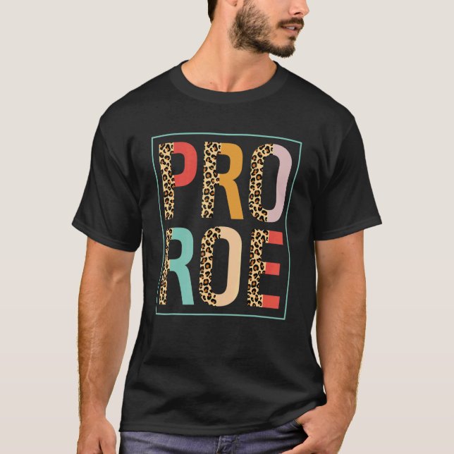Camiseta 1973 Pro Roe Pro Choice Leopard Retro Feminista (Frente)