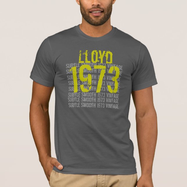 Camiseta 1973 Vintage Birthday Sutil and Smooth (Frente)