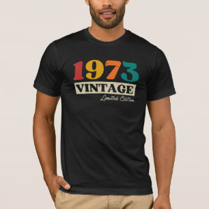 Camiseta 1973 Vintage Limited Edition 51ruas Aniversário