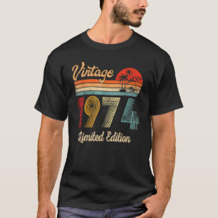 Camiseta 1974 48º aniversário 48 anos