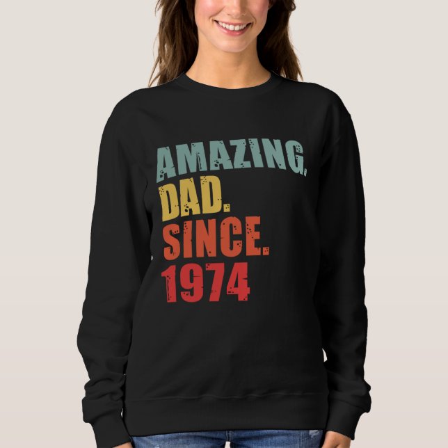 Camiseta 1974 Amazing Dad Since 1974 (Frente)