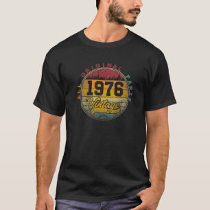Camiseta 1976 Vintage Retro 45º Aniversário Com 45 Anos De