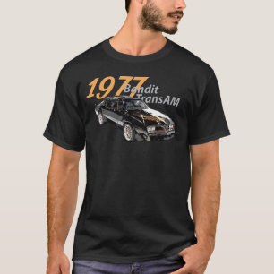Camiseta 1977 77 trans am vintage Black car CARS 70s