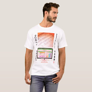 Camiseta "1980 vs 2000s Contabilidade"