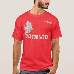 Camiseta 1980s Style Bretton Woods NH Vintage Skiing