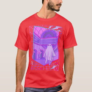Camiseta 1980s Vaporwave Ghost Sheet Ghost Aesthetic Retro 