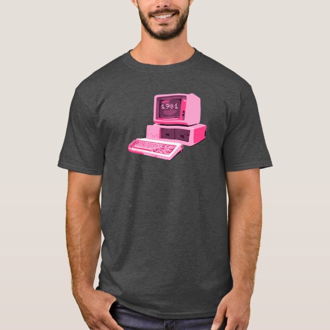Camiseta 1981 Retro PC – Vintage Computer Vaporwave (Frente)