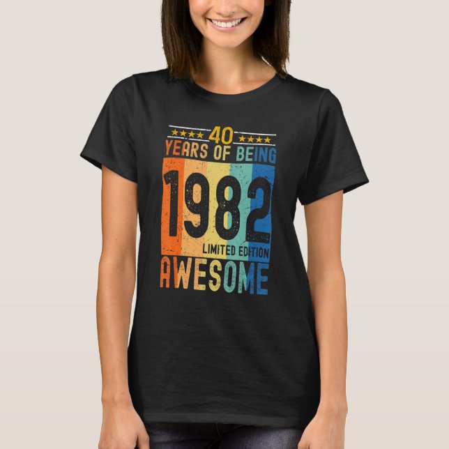 Camiseta 1982 40 Anos De Incrível (Frente)