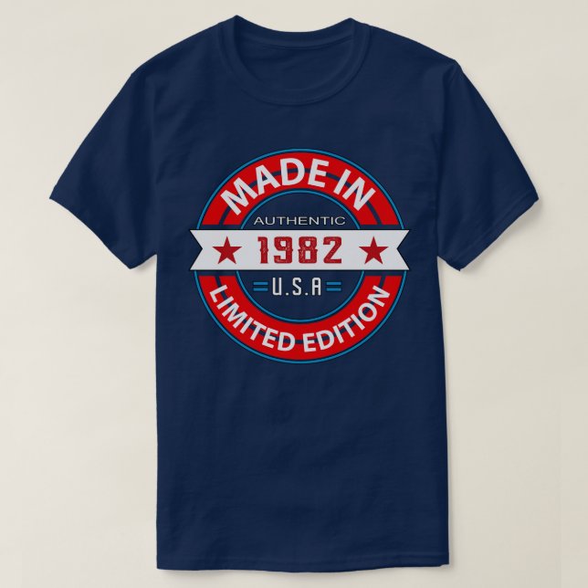 Camiseta 1982 41 Anos (Frente do Design)
