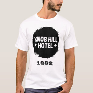 CAMISETA 1982 - BANDAS QUE JOGARAM O HOTEL KNOB HILL