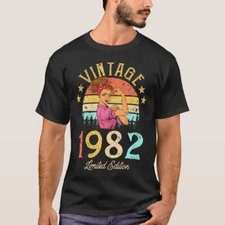 Camiseta 1982 Feita Em 1982 Por Mulheres aniversário de 40