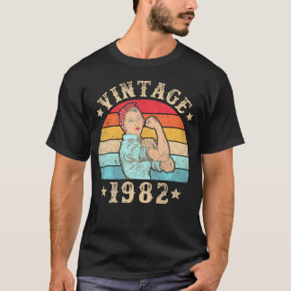 Camiseta 1982 Mulheres De 42 Anos De Idade 42 Anos De Idade