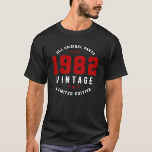 Camiseta 1982 Todas as Peças Originais, Edição Limitada, Vi