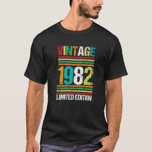 Camiseta 1982 Vintage Birthday Sunset Vintage 40 Years