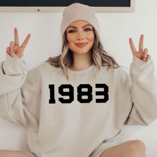 Camiseta 1983 Birthday 40th Milestone Gift Sweatshirt