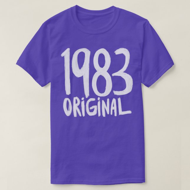 Camiseta 1983 nascer original em 1983 Ano de Nascimento 198 (Frente do Design)