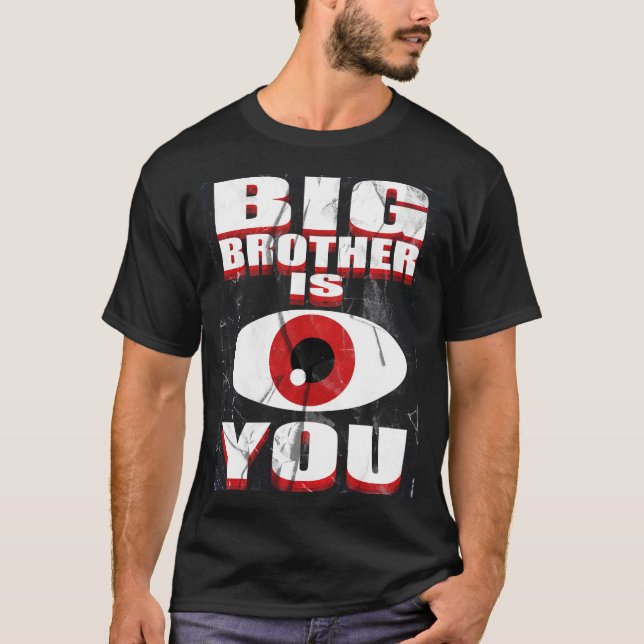 Camiseta 1984 Big Brother está Observando Você (Ma (Frente)