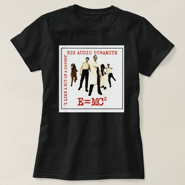 Camiseta 1984, E=MC2, Wave, Dynamite, Áudio Grande WLIR, Al (Frente do Design)