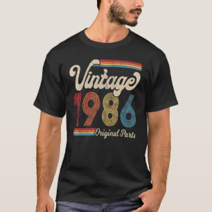 Camiseta 1986. Vintage 1986 Aniversário Gift Men Women. NAS
