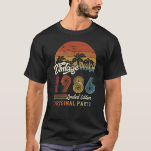 Camiseta 1986 Vintage Limited Edition Partes originais