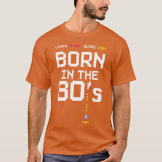 Camiseta 1987 Aniversário Retro Gamer Piel Nascido nos anos