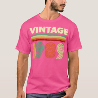 Camiseta 1989 Birthday Vintage Retro 32 anos Design