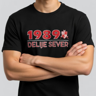 Camiseta 1989 Delije Sever Vermelho Branco