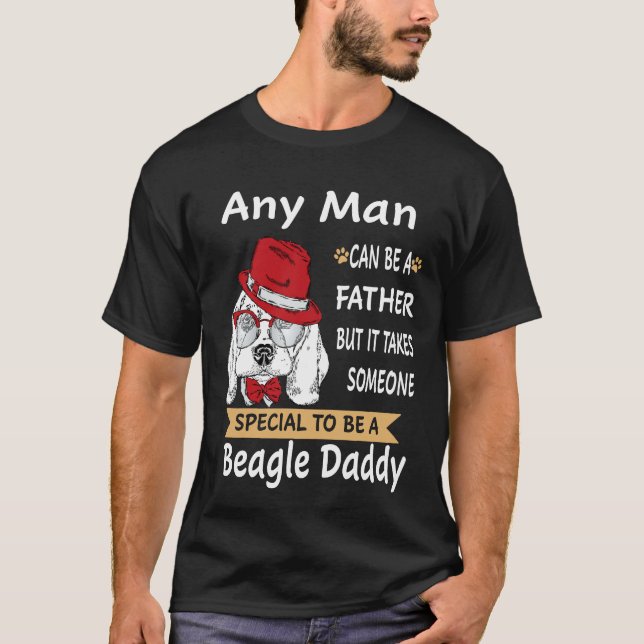 Camiseta 198 Qualquer Pai De Beagle Man (Frente)