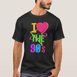 Camiseta 1990 E 1990 I Heart 90 I Love The Old Sc