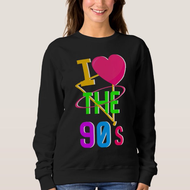 Camiseta 1990's 90s I Heart Nineties I Love The 90's Old Sc (Frente)