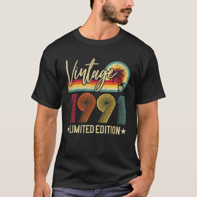 Camiseta 1991 31º Aniversário 31 Anos (Frente)