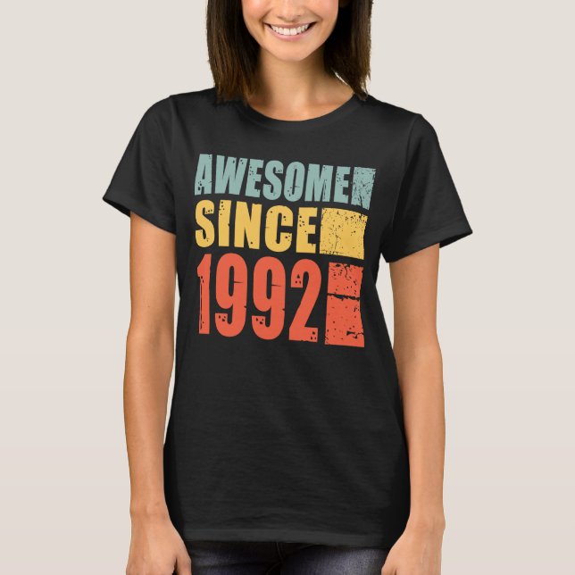 Camiseta 1992 Awis de aniversário desde 1992 (Frente)