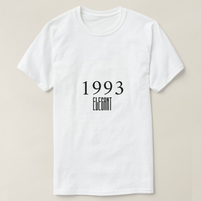Camiseta 1993 Elegant Minimalist Typography (Frente do Design)