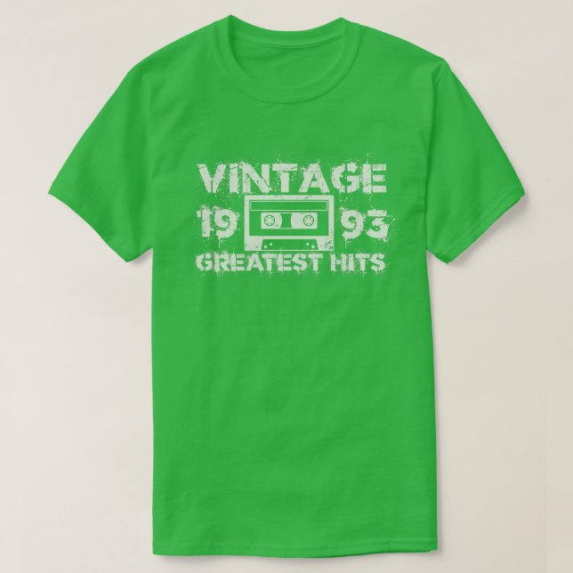 Camiseta 1993 Maiores Batimentos Brancos Vintage (Frente do Design)