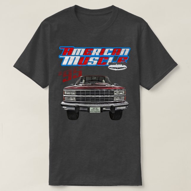 Camiseta 1995,tahoe,squarebody Truck,yukon,suburban,silvera (Frente do Design)