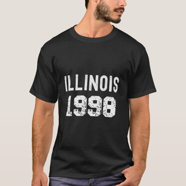 Camiseta 1998 Illinois Year State Tourist Memories (Frente)
